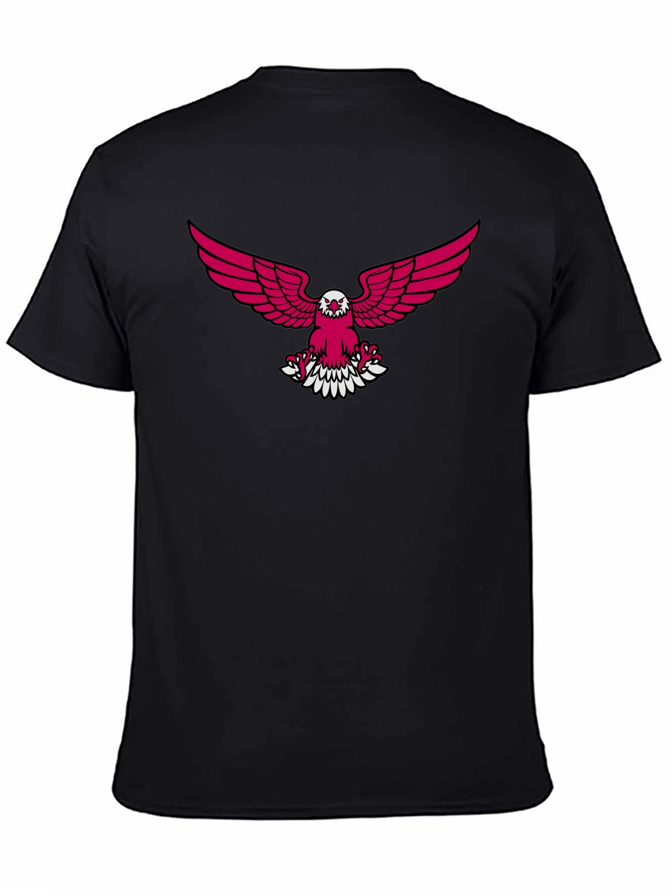 Black T-Shirt with Eagle Graphic