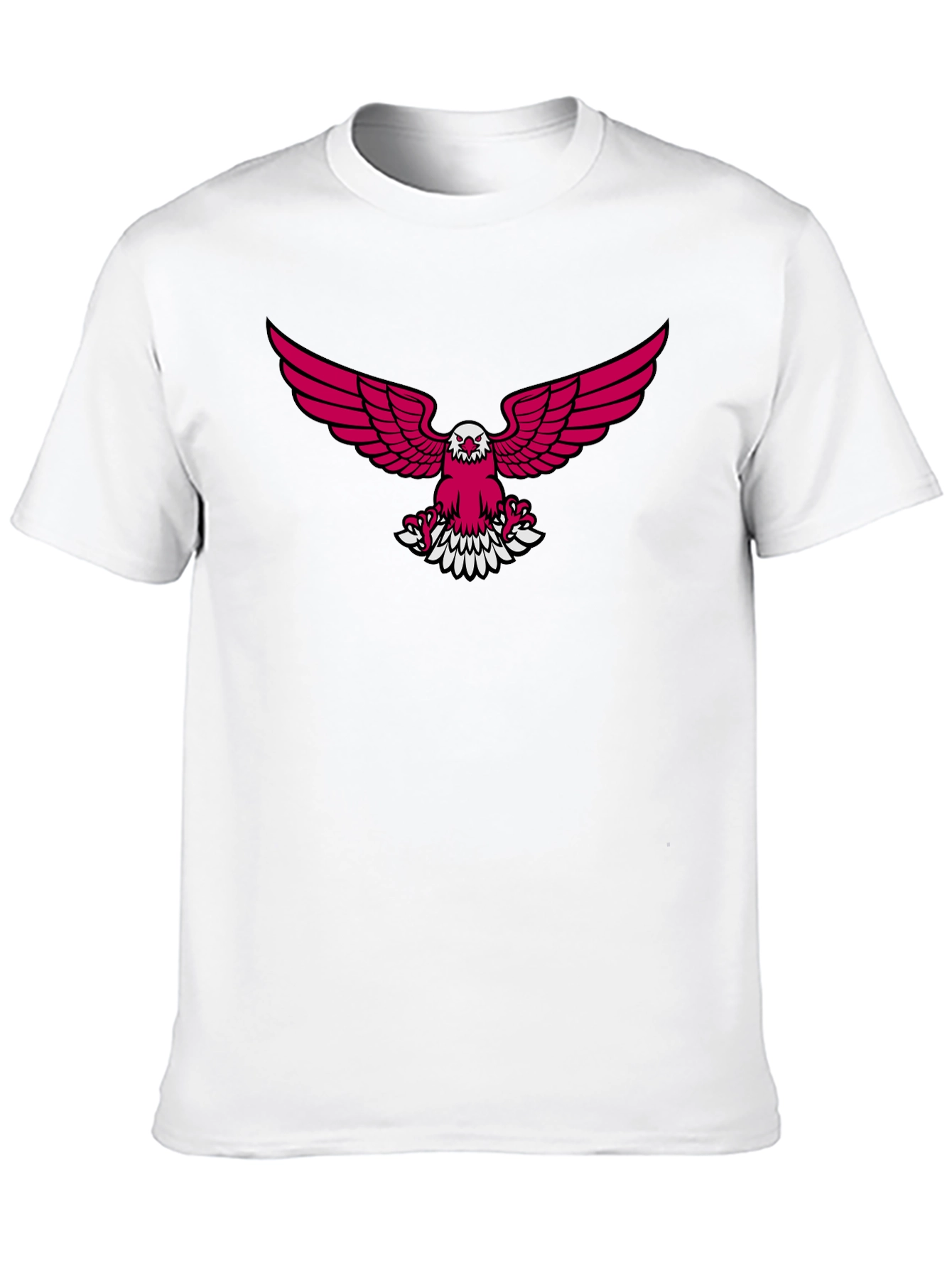 Black T-Shirt with Eagle Graphic
