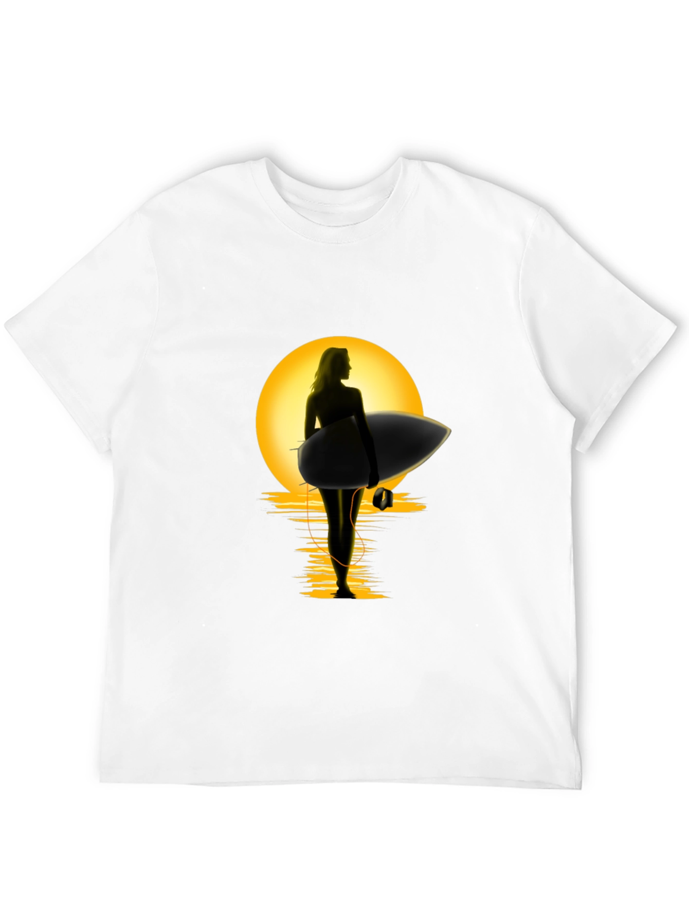 Sunset Surfer Graphic Tee - Premium Cotton Comfort