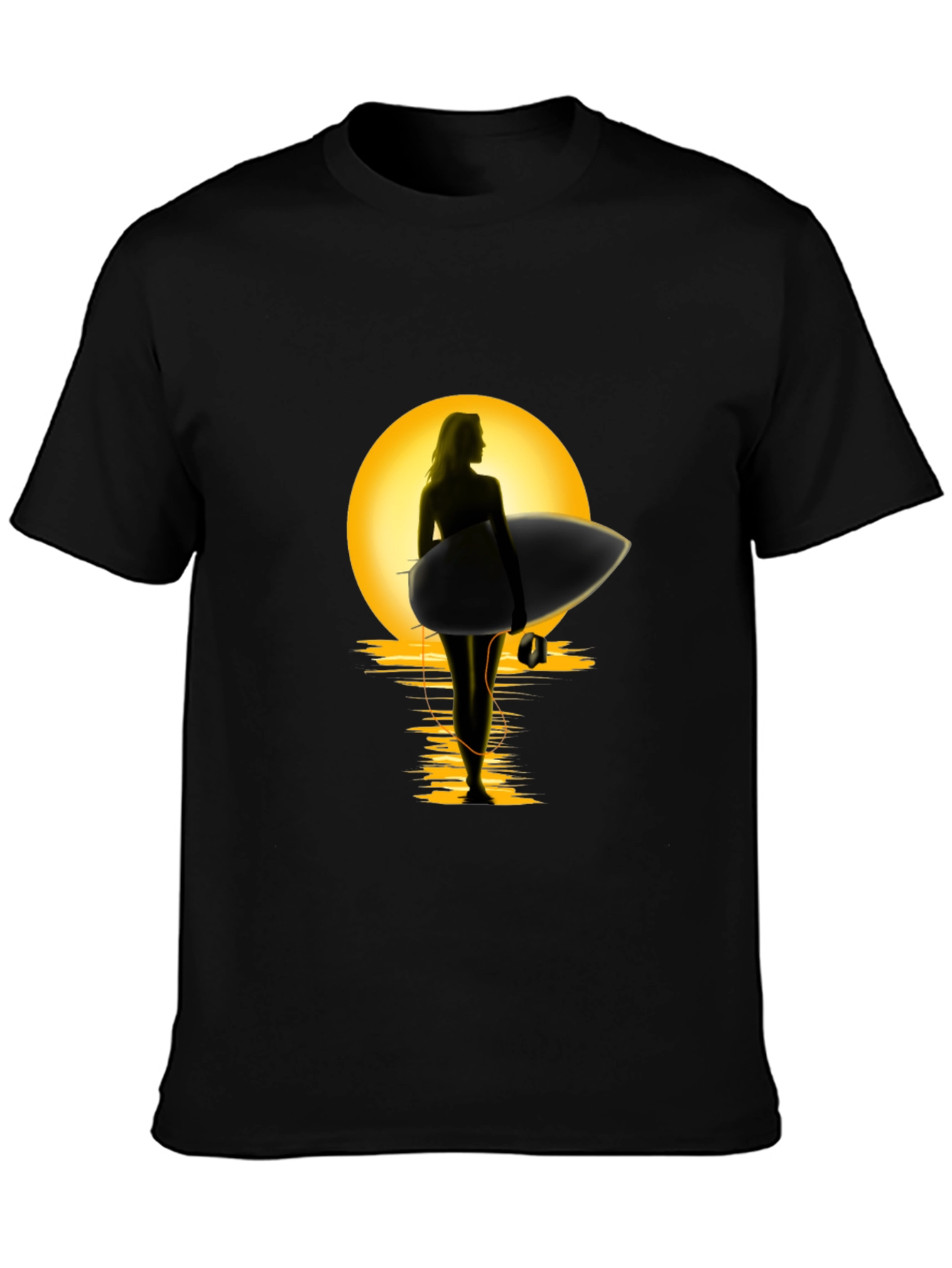Sunset Surfer Graphic Tee - Premium Cotton Comfort