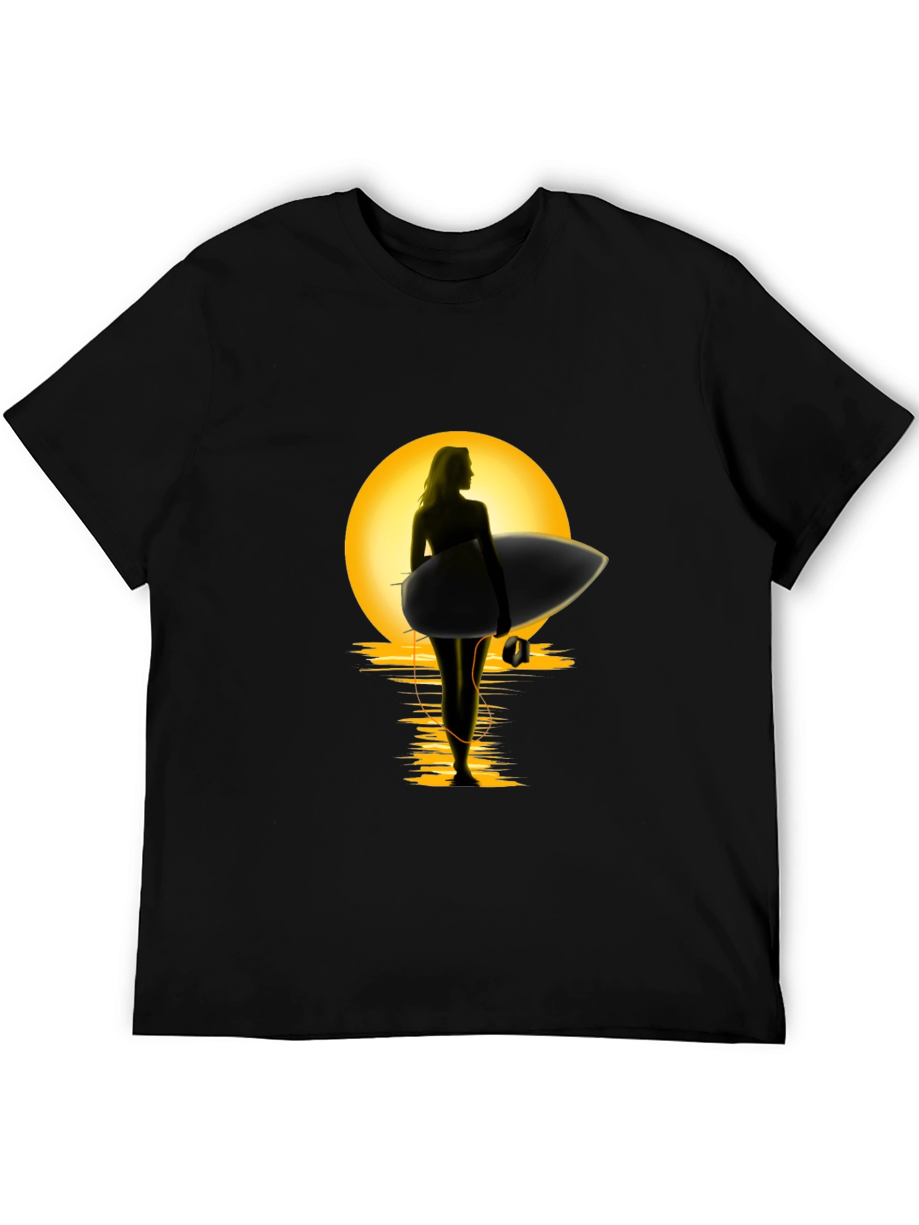 Sunset Surfer Graphic Tee - Premium Cotton Comfort