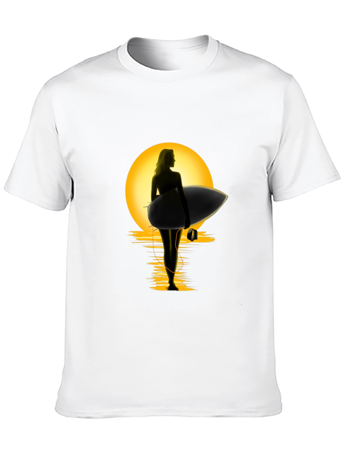 Sunset Surfer Graphic Tee - Premium Cotton Comfort