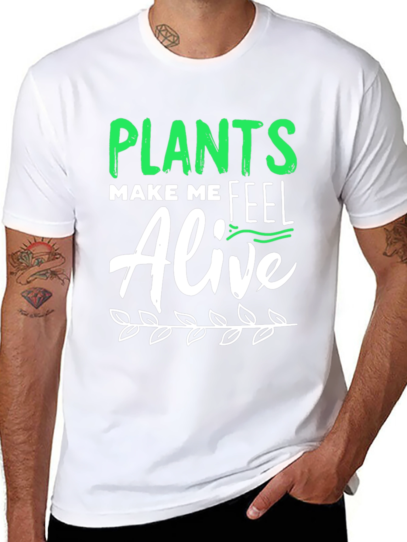 Plants Make Me Feel Alive Graphic Tee