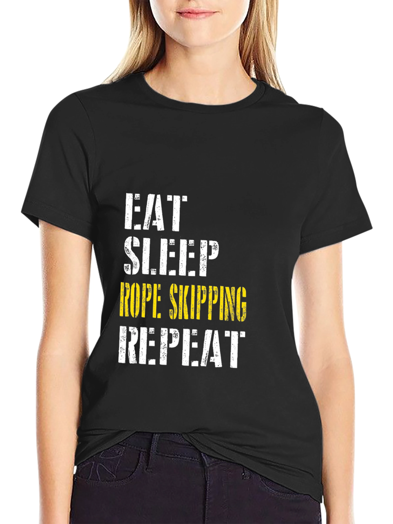Eat Sleep Rope Skipping Repeat T-Shirt