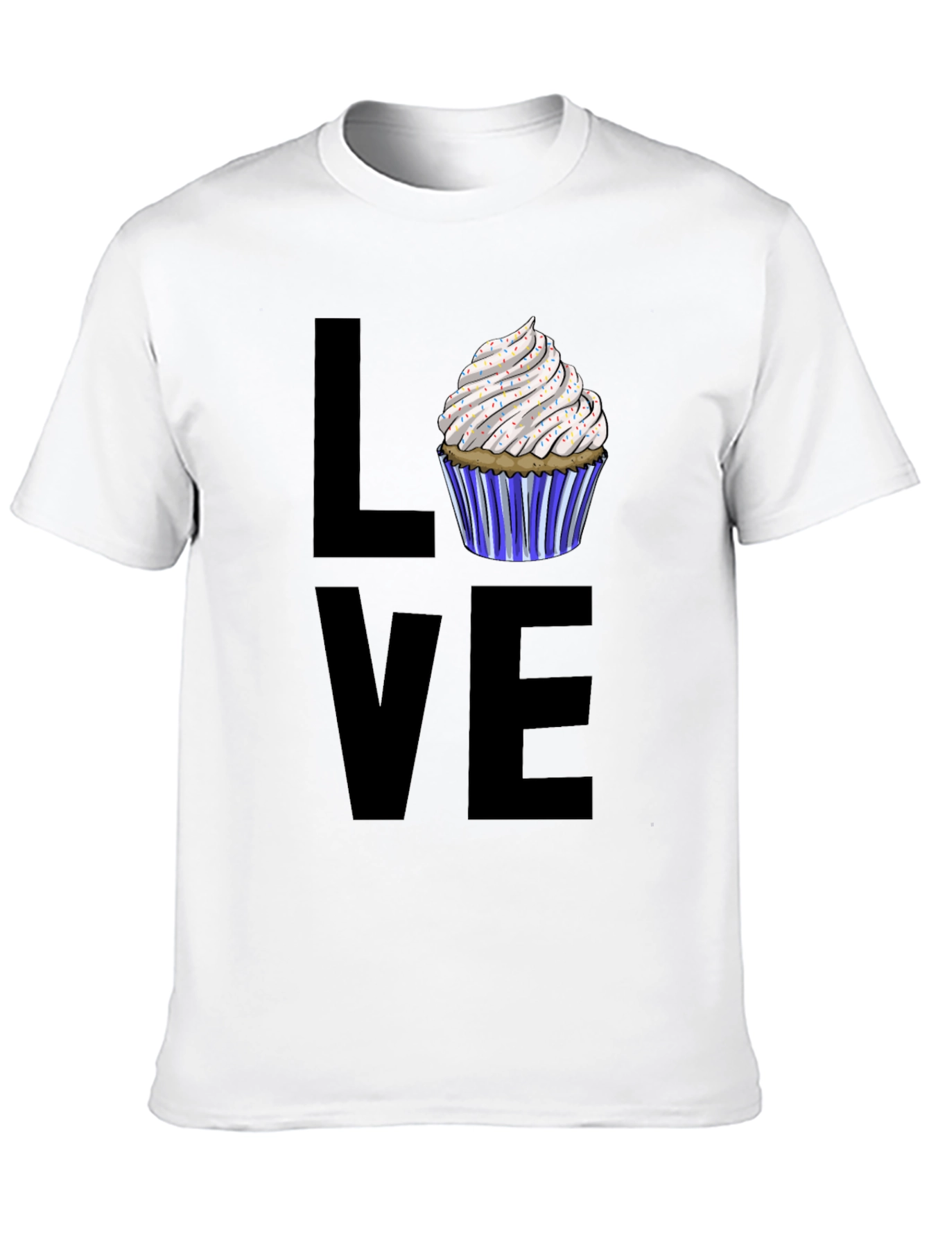 Love Cupcake Graphic Tee - Sweet Treat Shirt