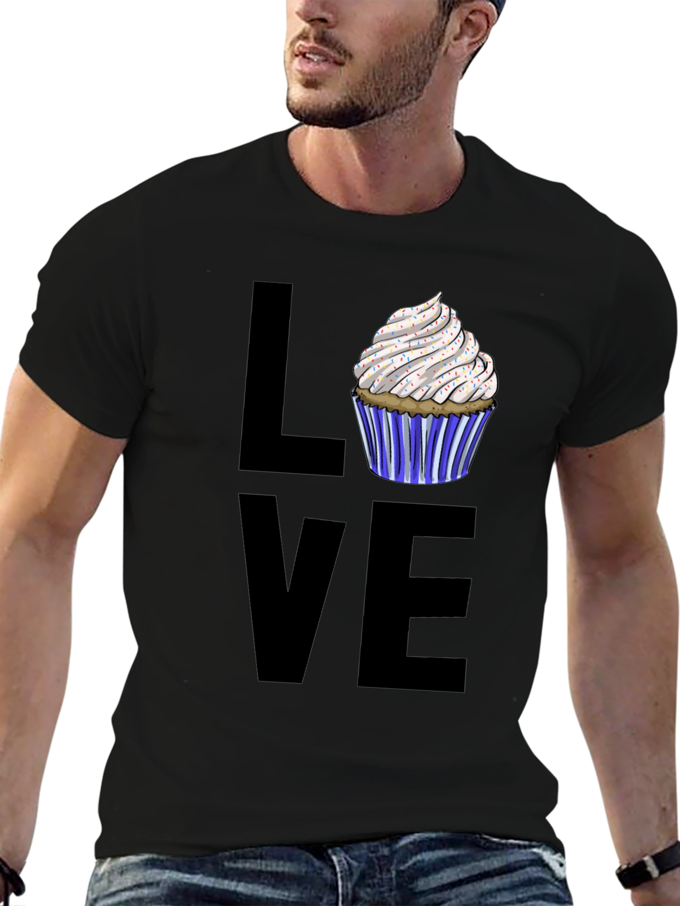 Love Cupcake Graphic Tee - Sweet Treat Shirt