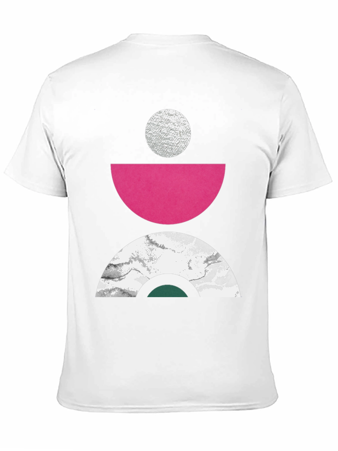 Abstract Geometric Print T-Shirt - Modern Art Tee