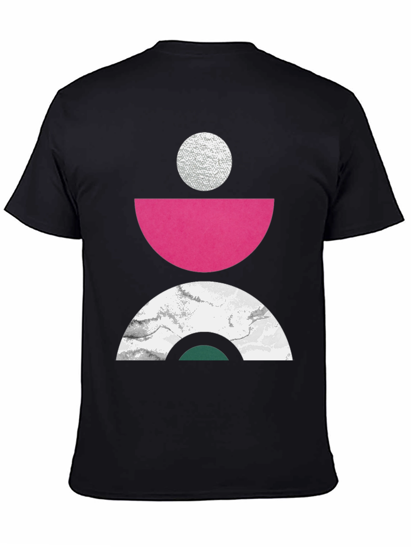 Abstract Geometric Print T-Shirt - Modern Art Tee