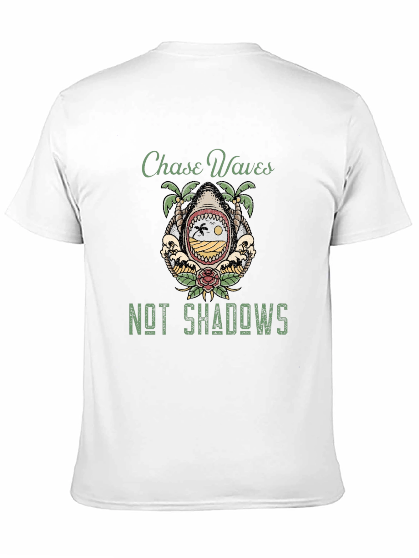 Chase Waves T-Shirt - Shark Beach Graphic Tee