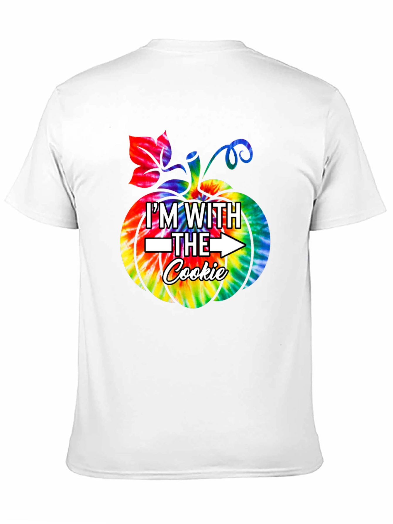 Im With the Cookie Tie Dye Pumpkin Graphic Tee