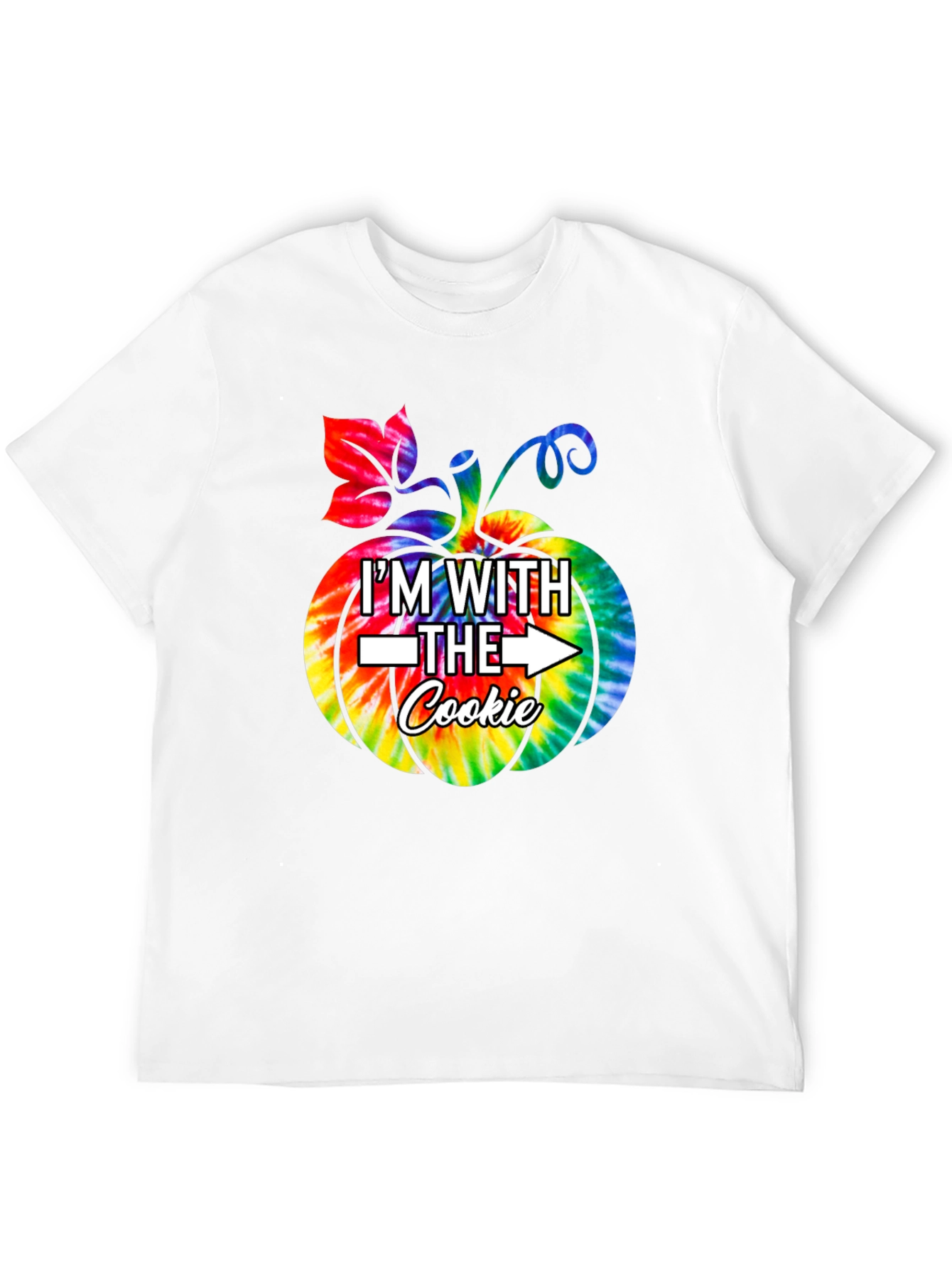 Im With the Cookie Tie Dye Pumpkin Graphic Tee