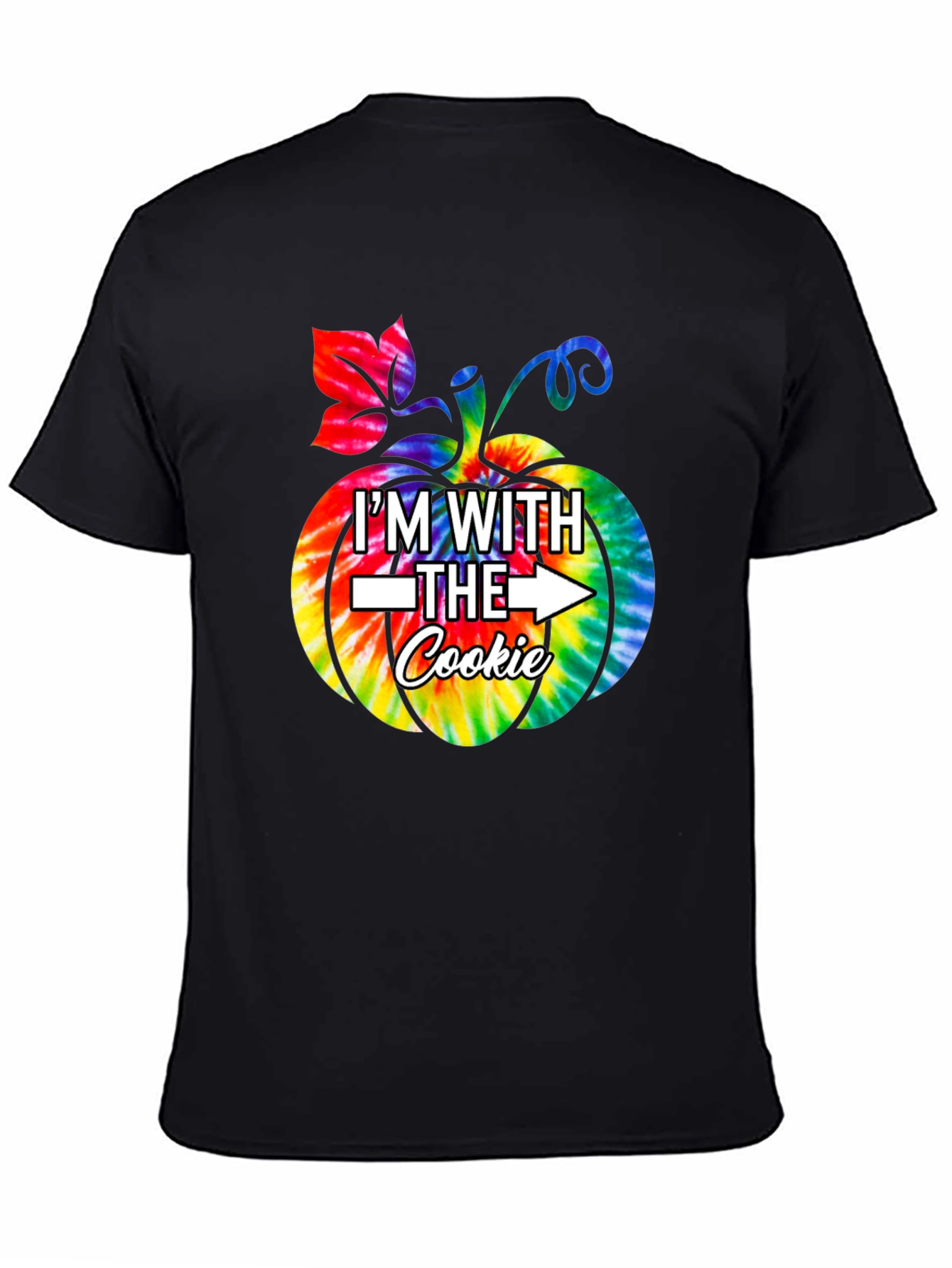 Im With the Cookie Tie Dye Pumpkin Graphic Tee