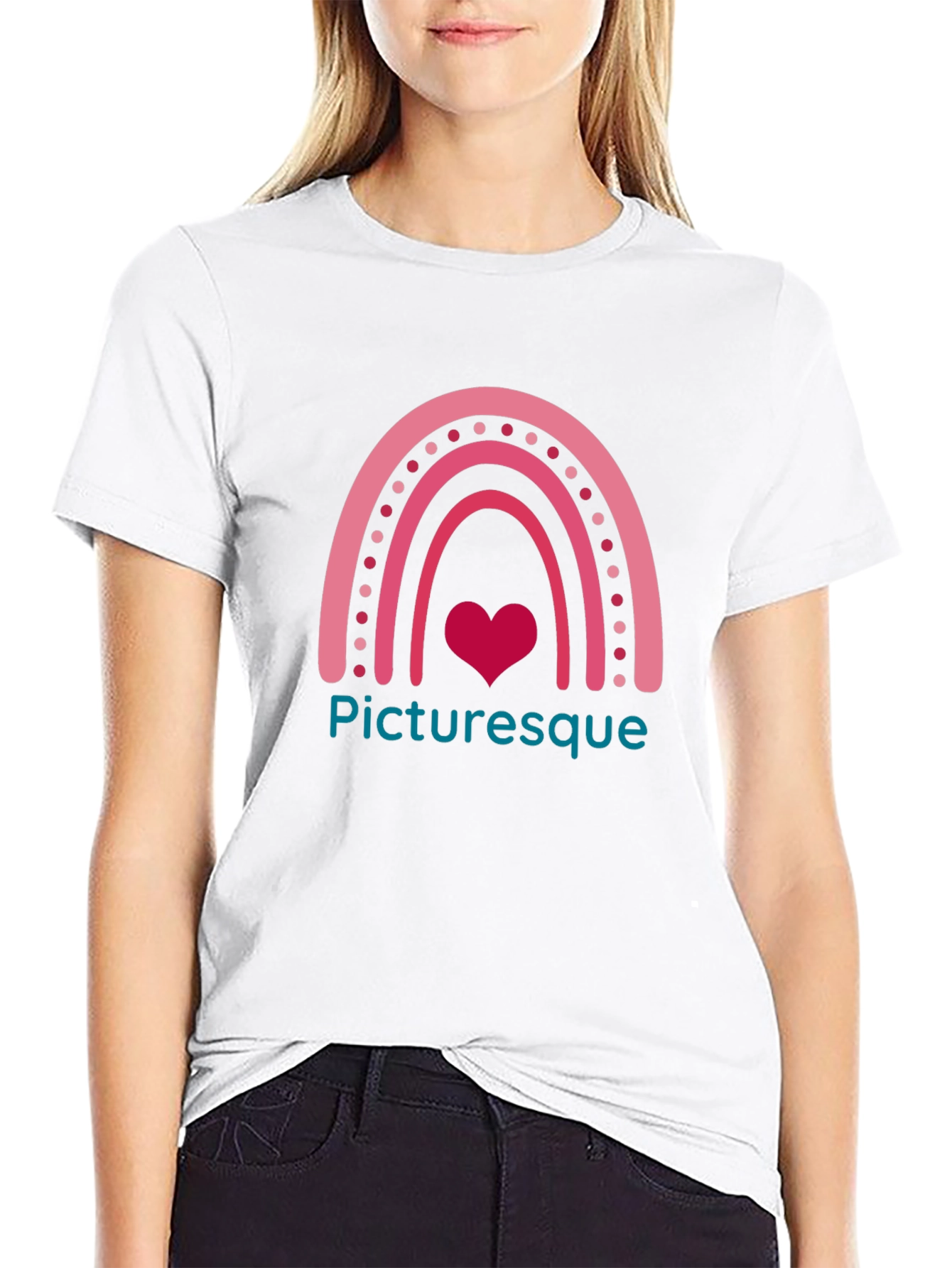 Picturesque Rainbow Heart T-Shirt