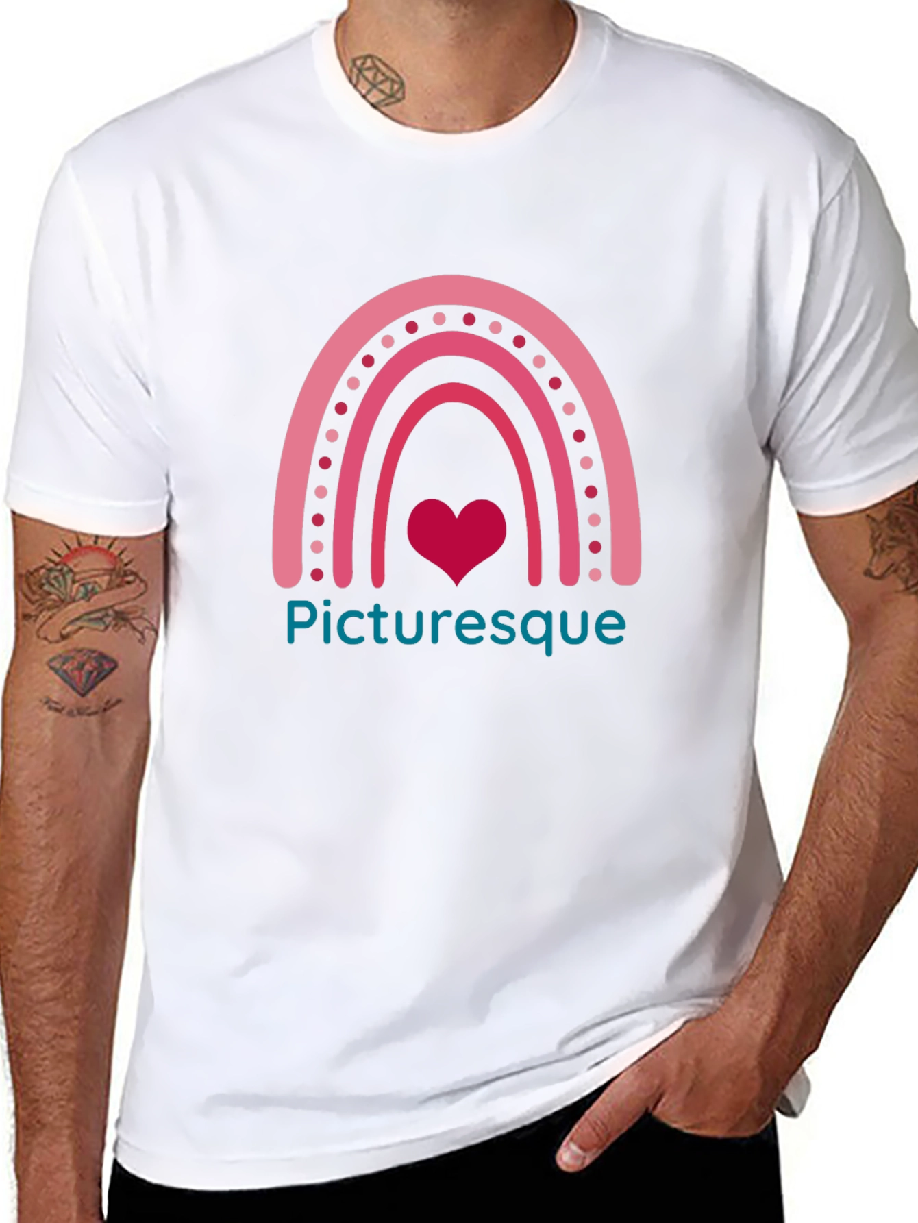 Picturesque Rainbow Heart T-Shirt
