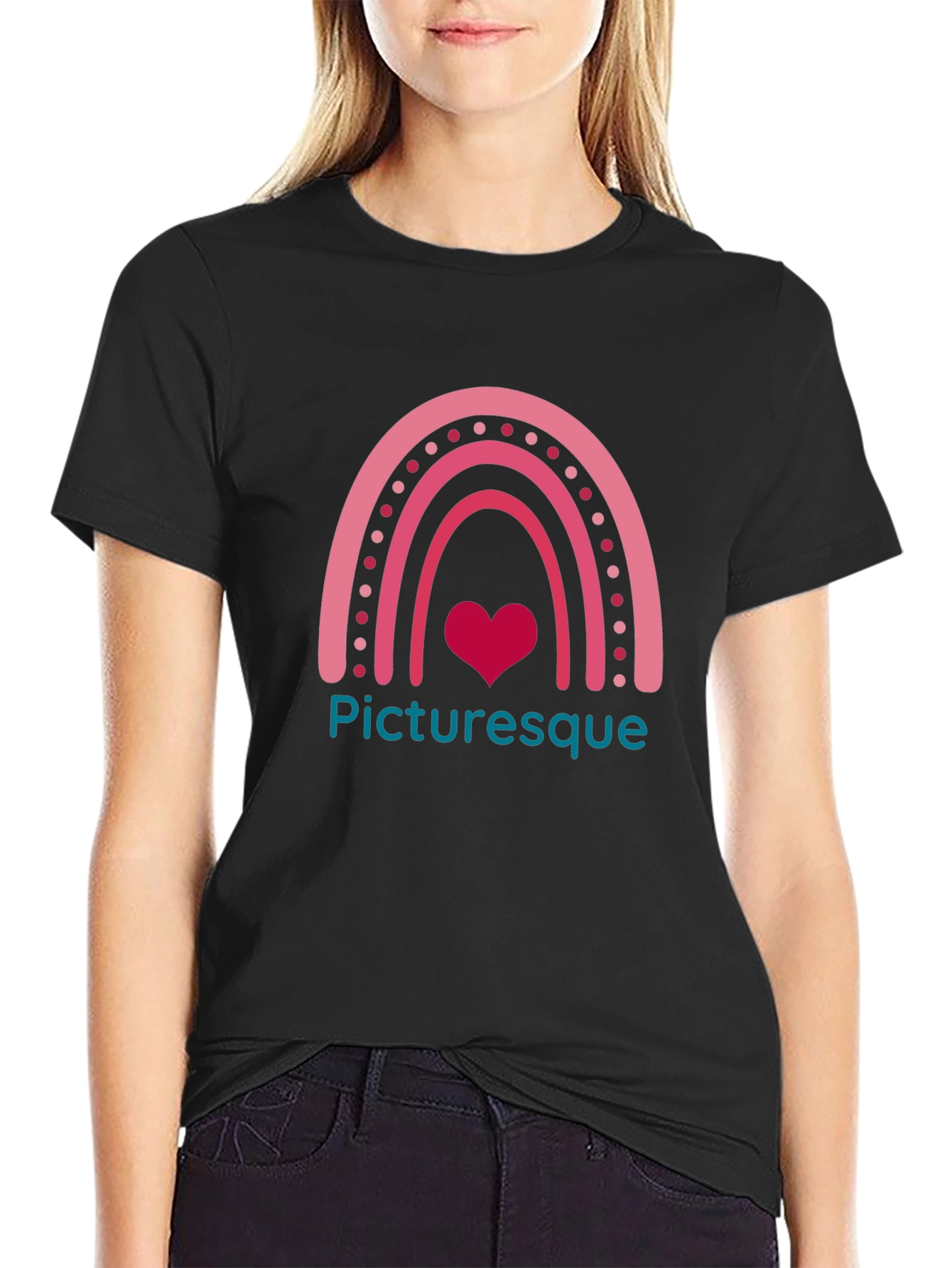 Picturesque Rainbow Heart T-Shirt