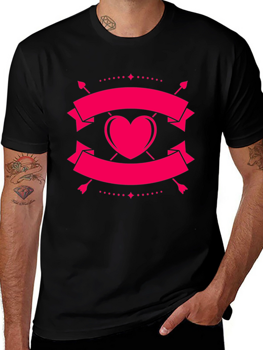 Heart & Arrow Black Graphic Tee