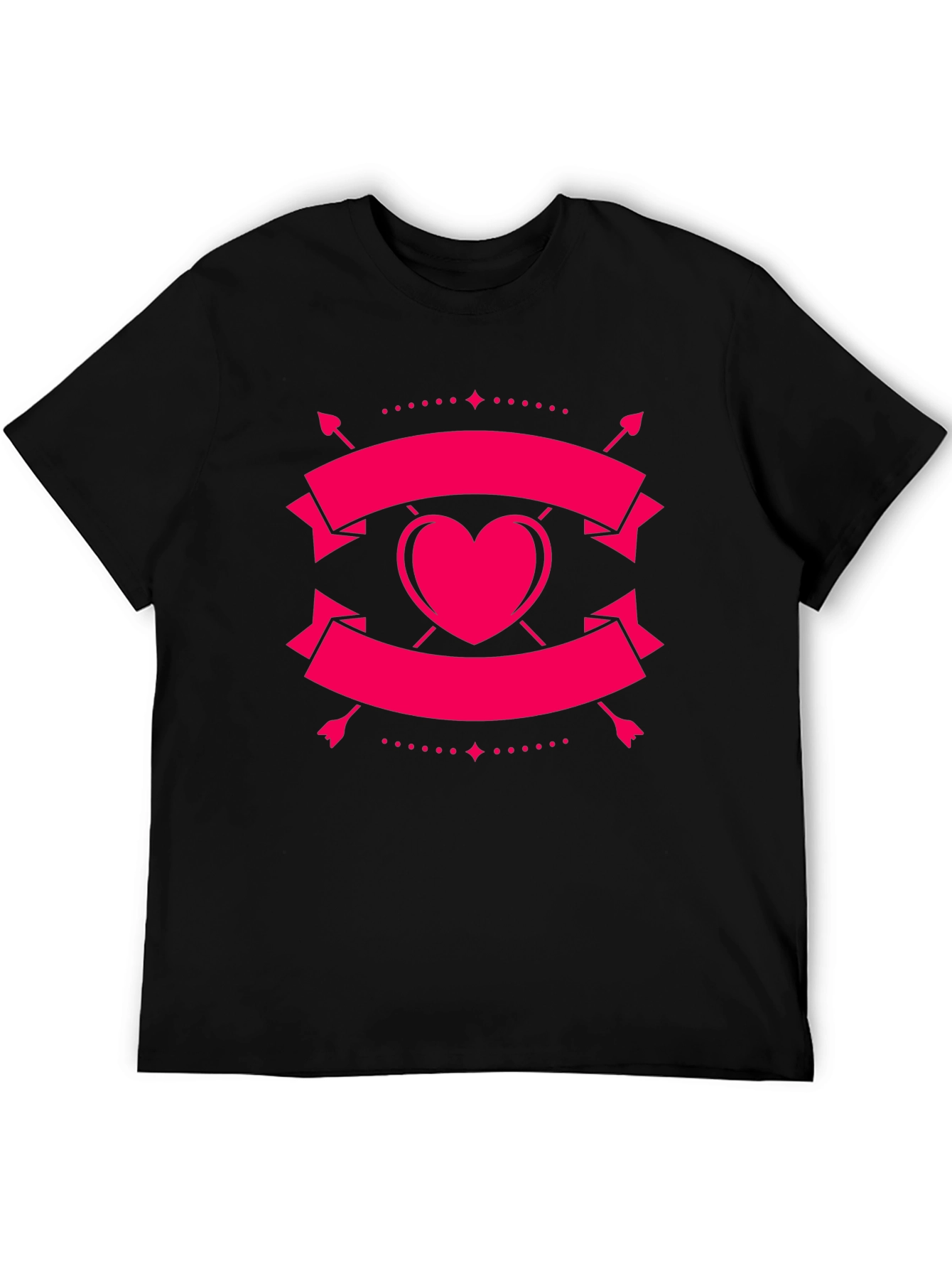 Heart & Arrow Black Graphic Tee