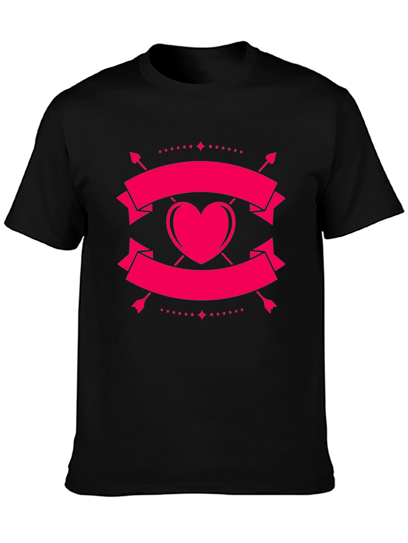Heart & Arrow Black Graphic Tee