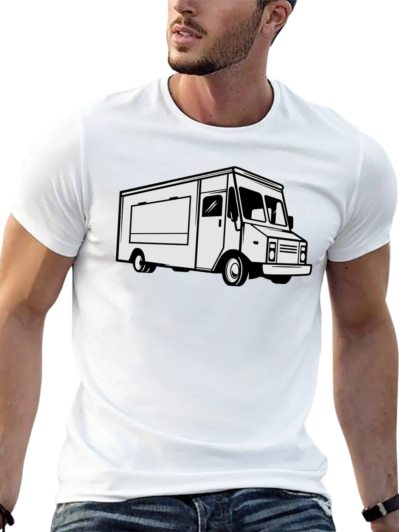Black Food Truck Graphic Tee - Cool & Casual