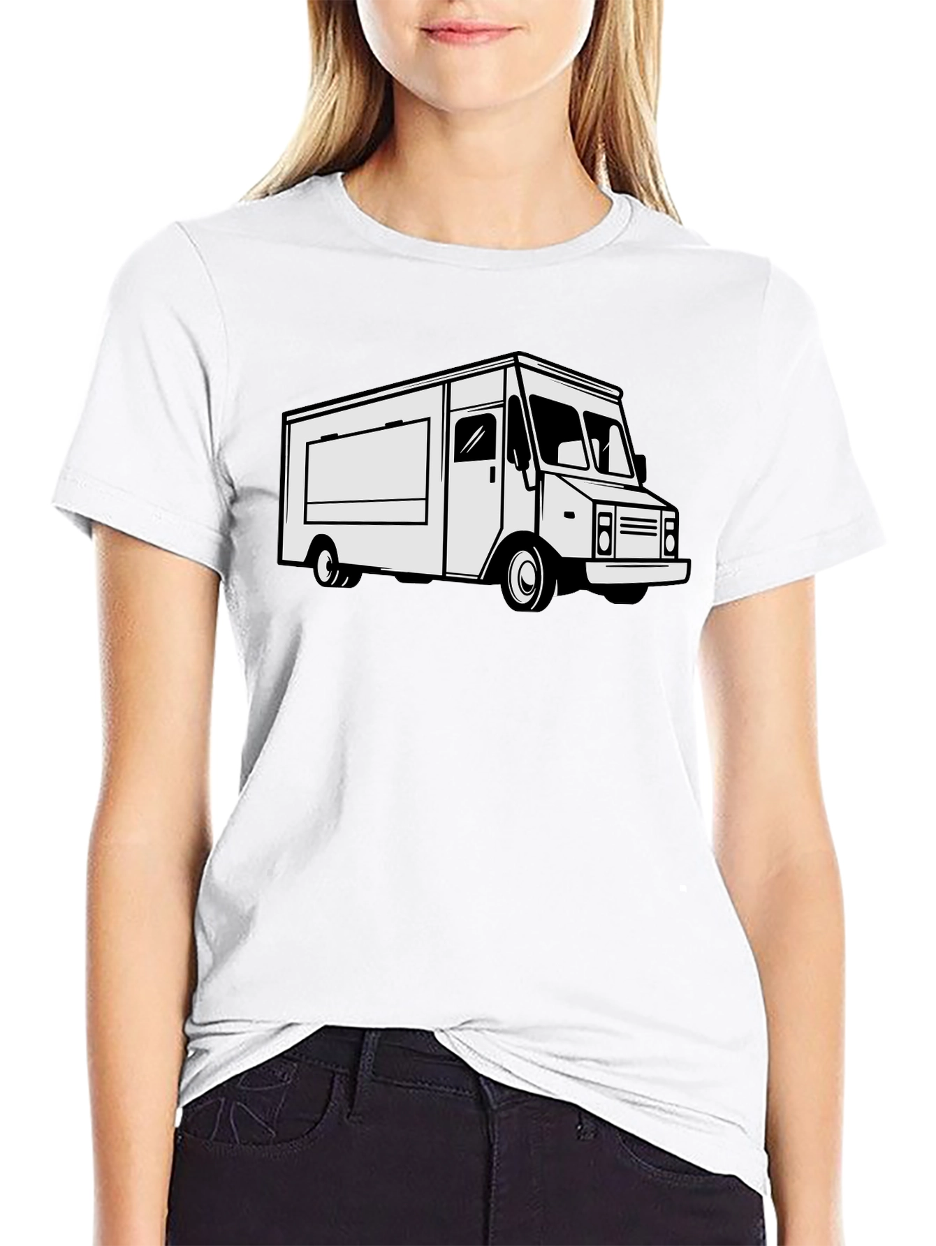 Black Food Truck Graphic Tee - Cool & Casual