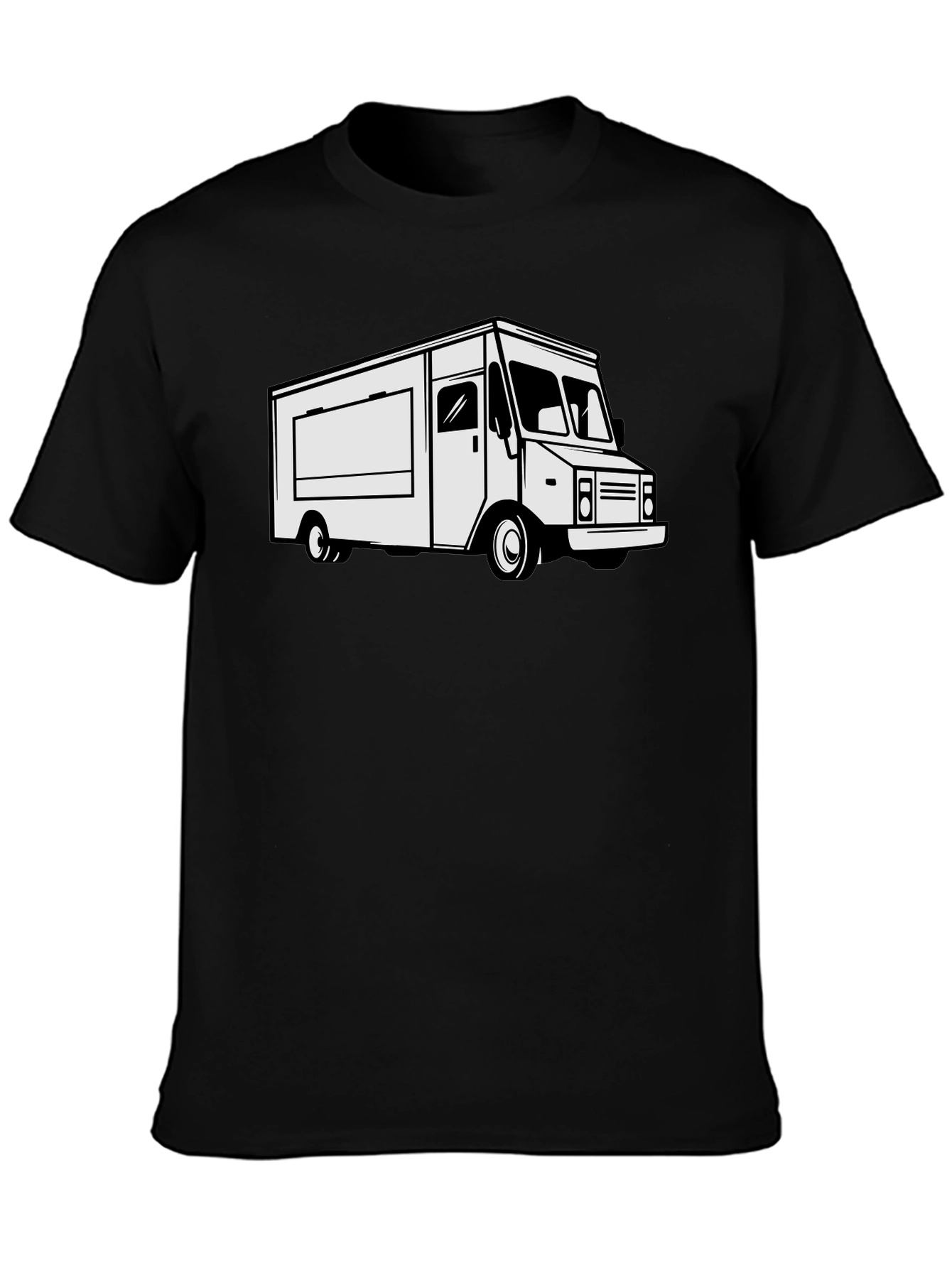 Black Food Truck Graphic Tee - Cool & Casual
