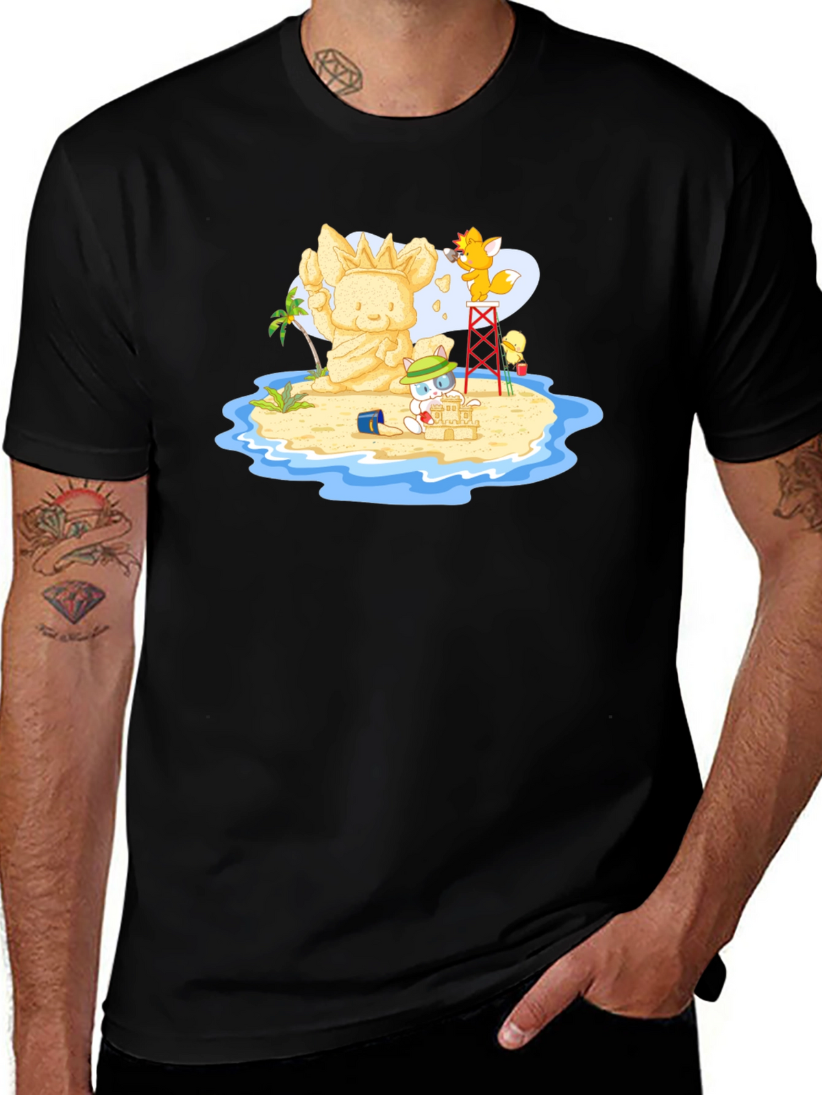 Island Adventure Black T-Shirt