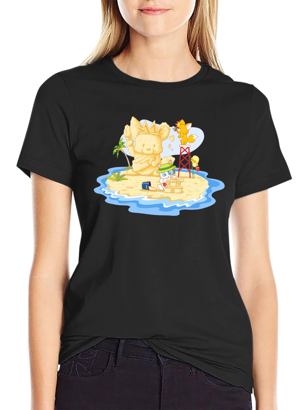 Island Adventure Black T-Shirt