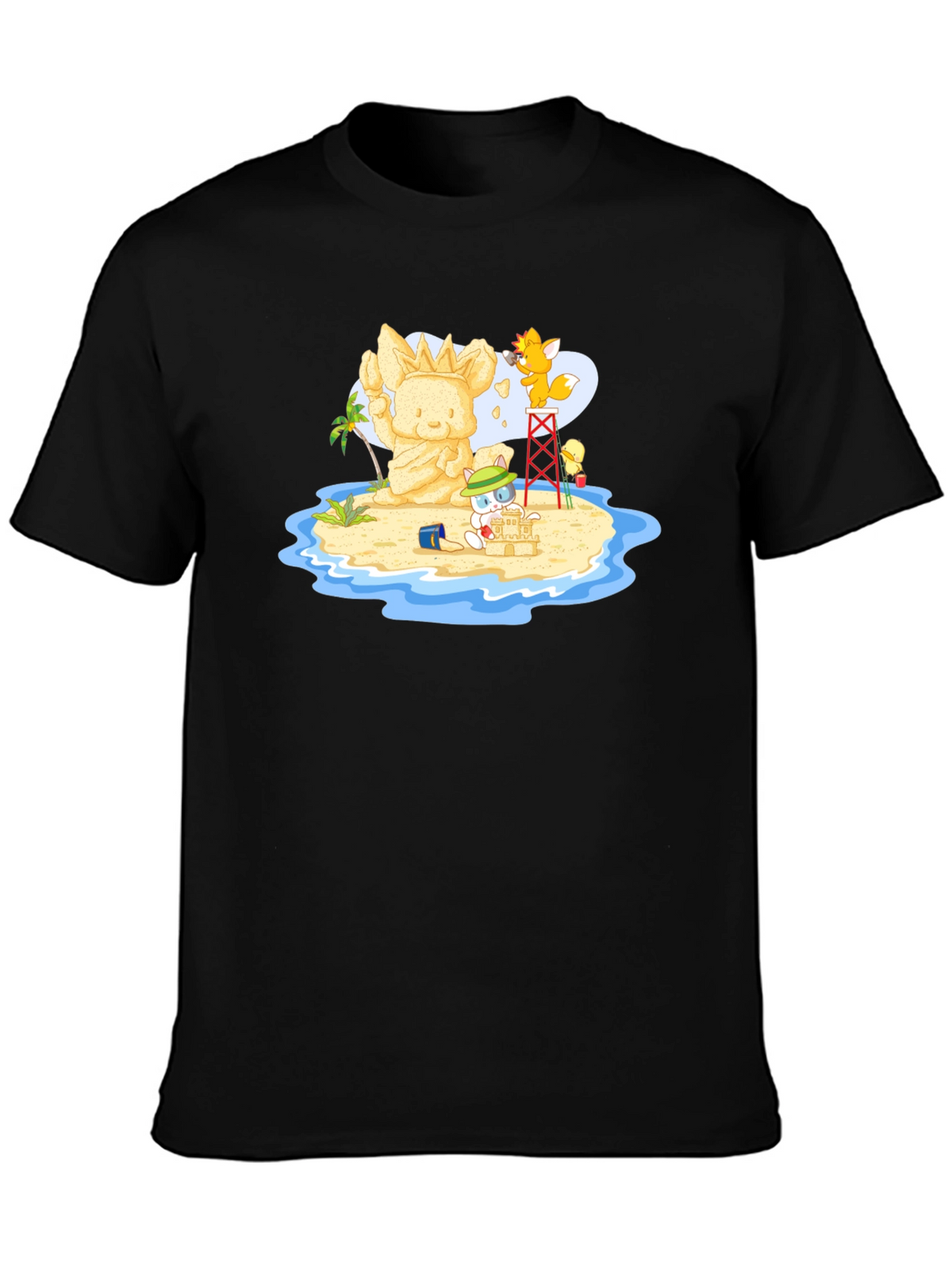 Island Adventure Black T-Shirt