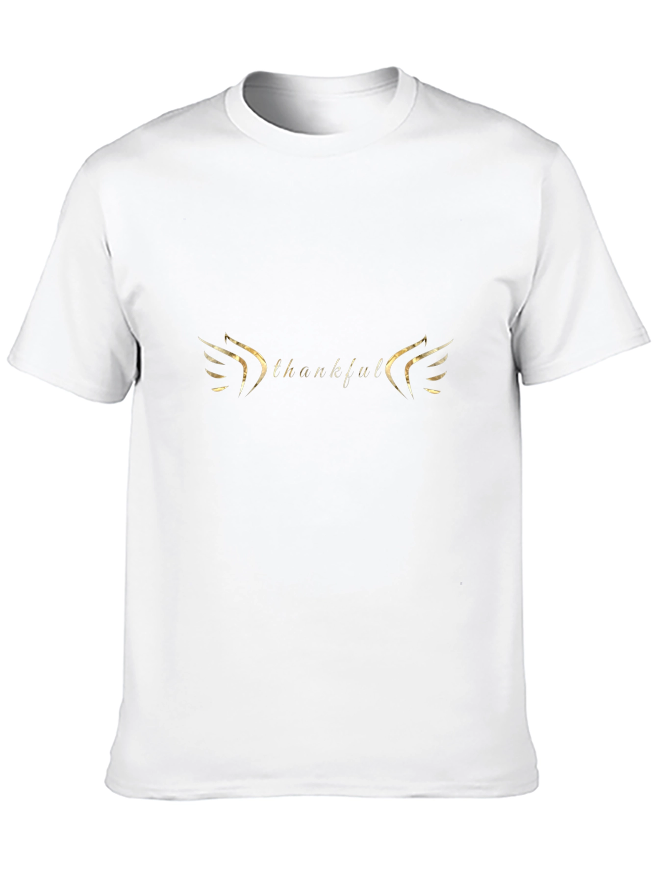 Thankful Graphic Print Crew Neck T-Shirt