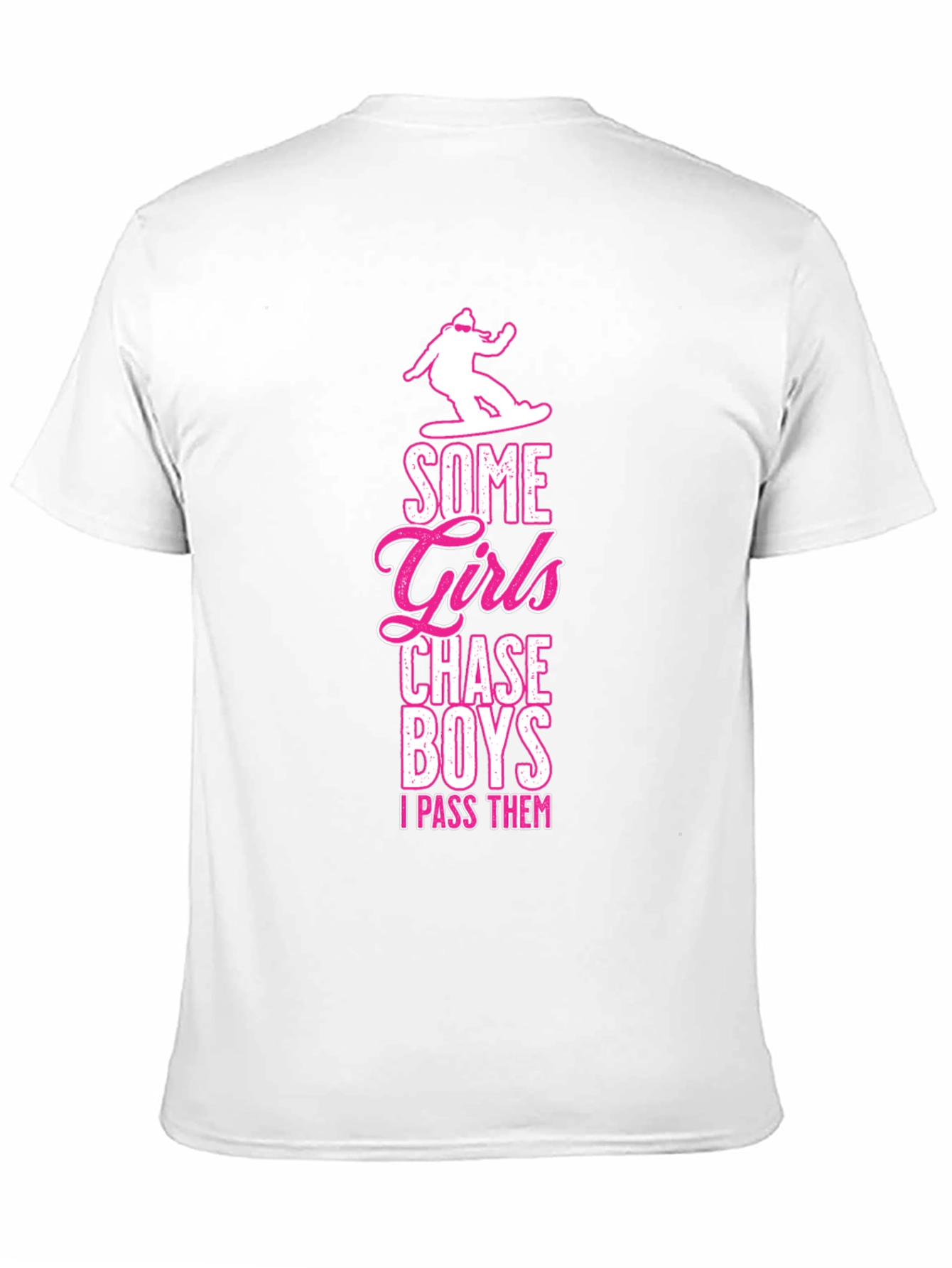 Girls Chase Boys Funny Graphic Tee