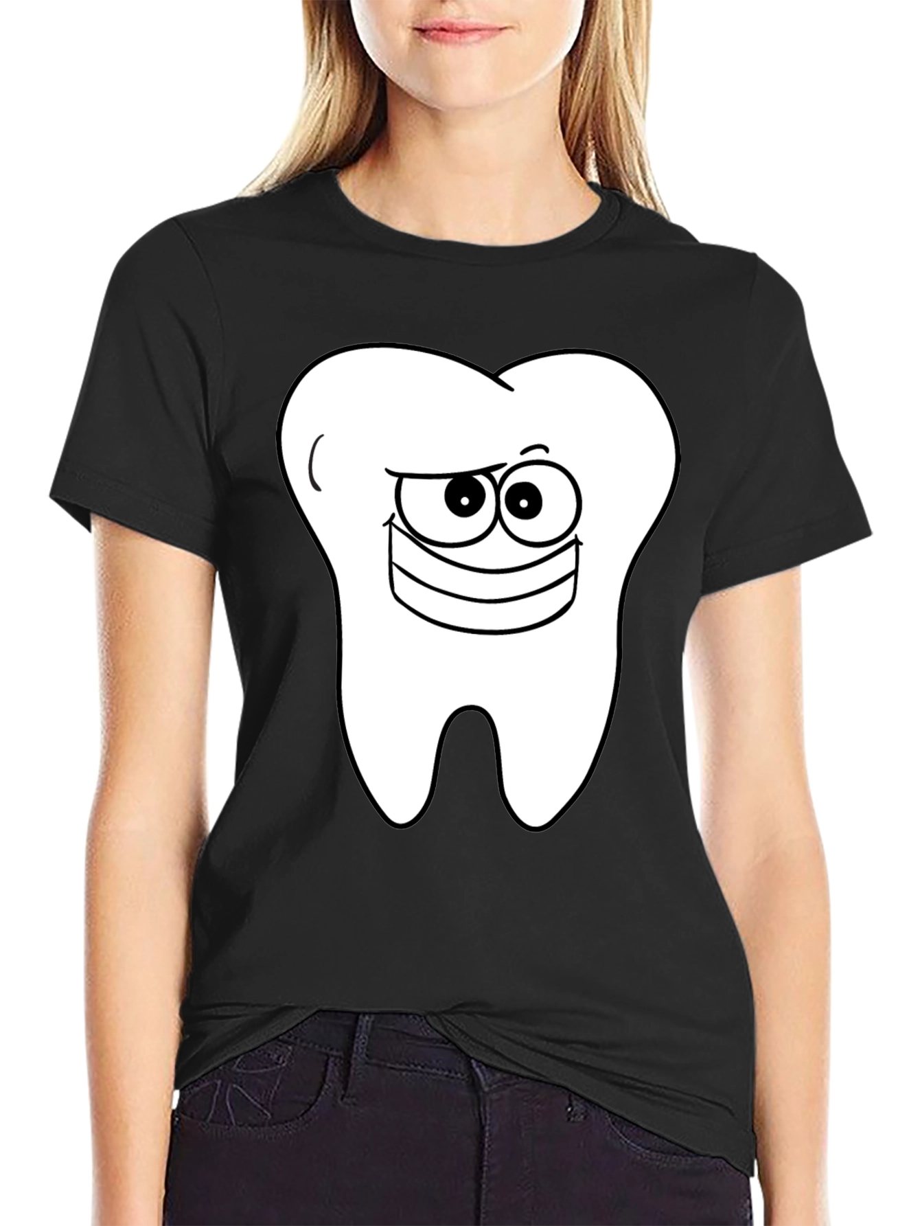 Funny Tooth Graphic T-Shirt - Dental Humor Tee