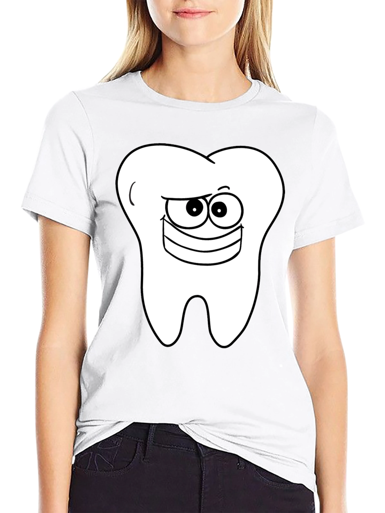 Funny Tooth Graphic T-Shirt - Dental Humor Tee