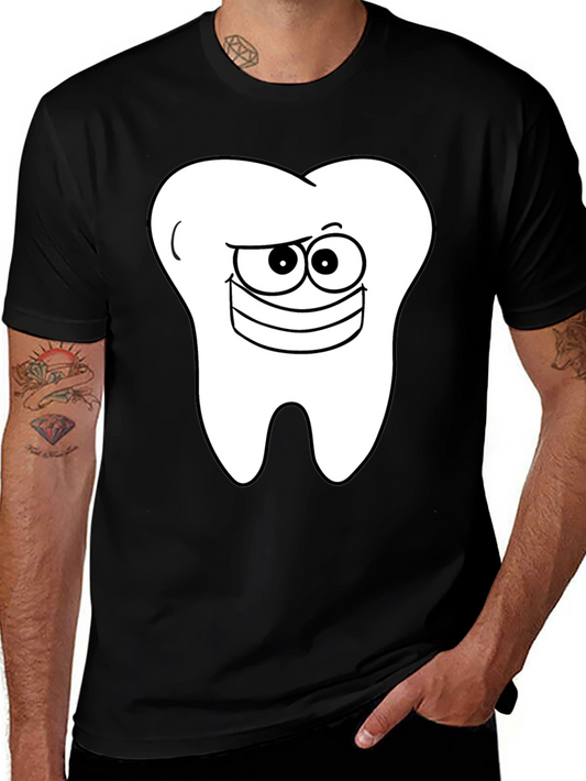 Funny Tooth Graphic T-Shirt - Dental Humor Tee