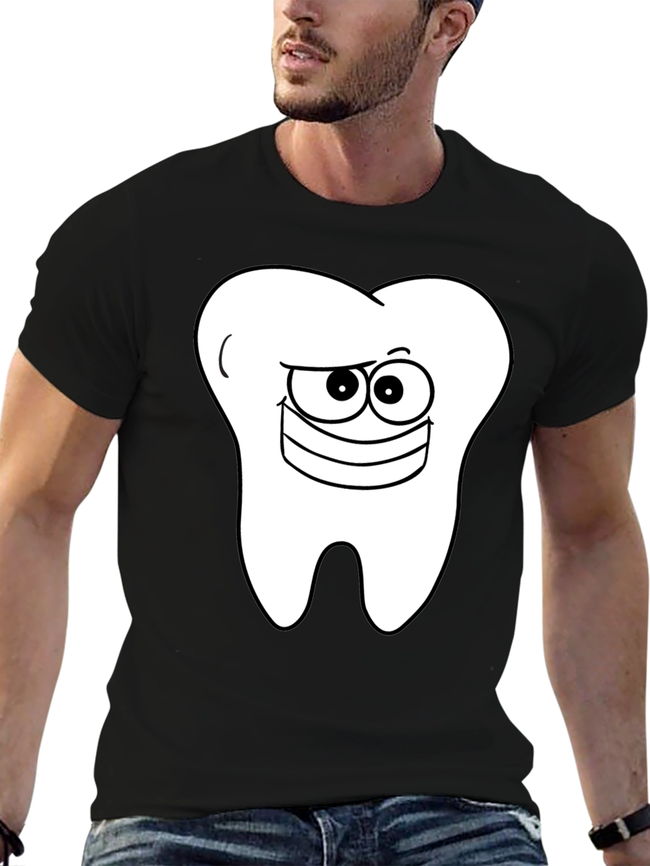 Funny Tooth Graphic T-Shirt - Dental Humor Tee