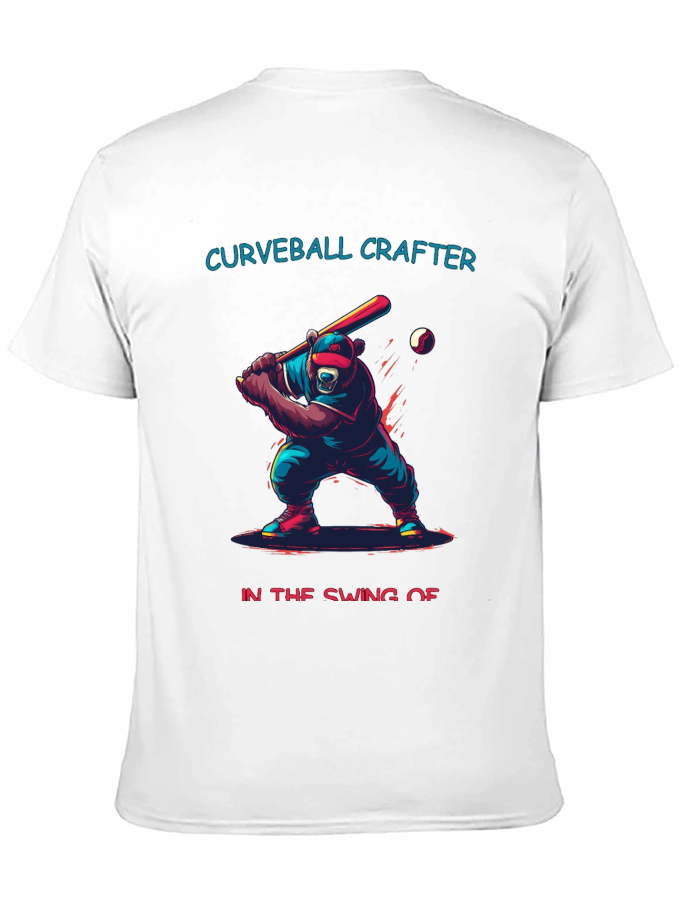 Curveball Crafter Baseball Bear T-Shirt