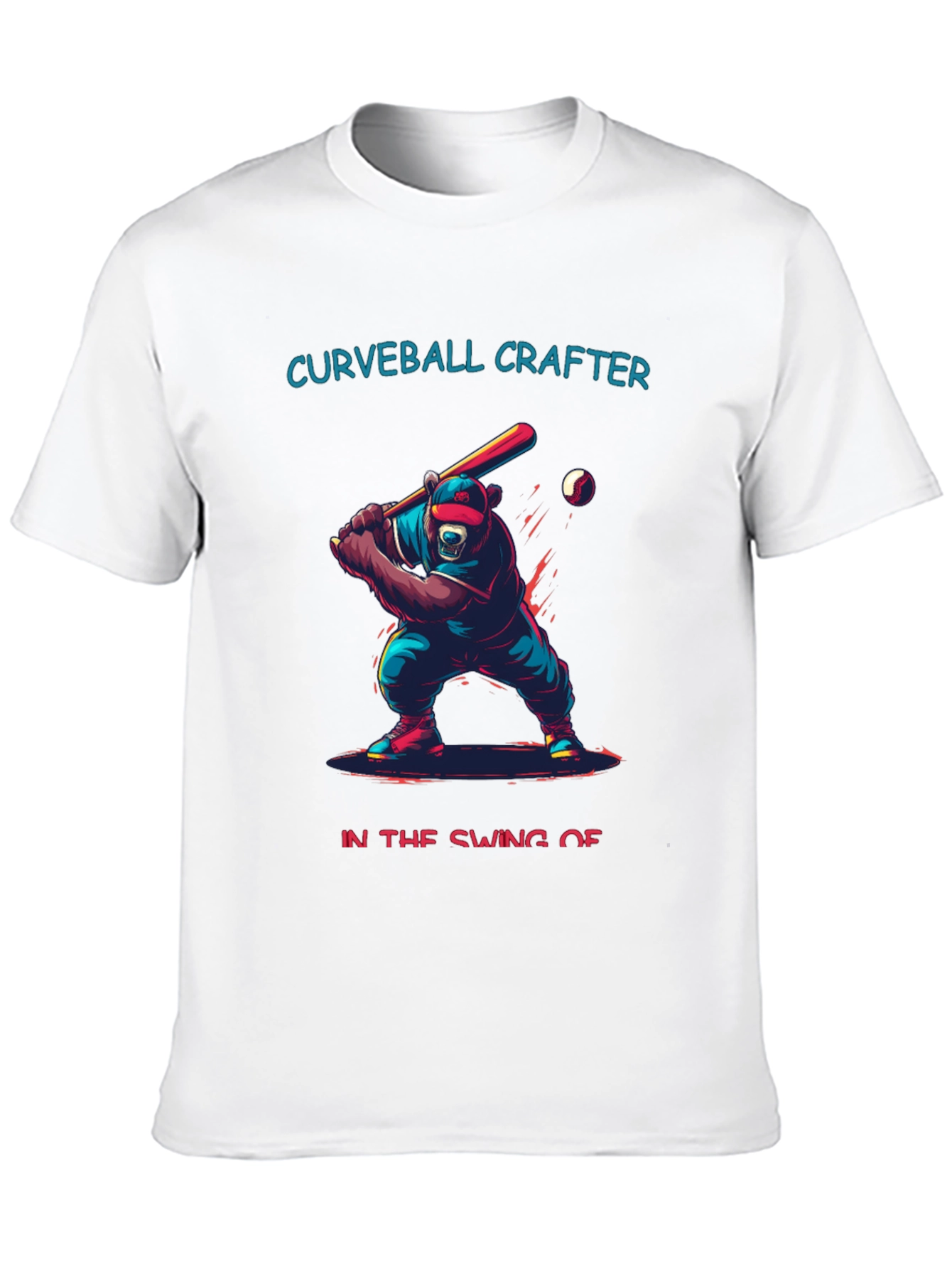 Curveball Crafter Baseball Bear T-Shirt