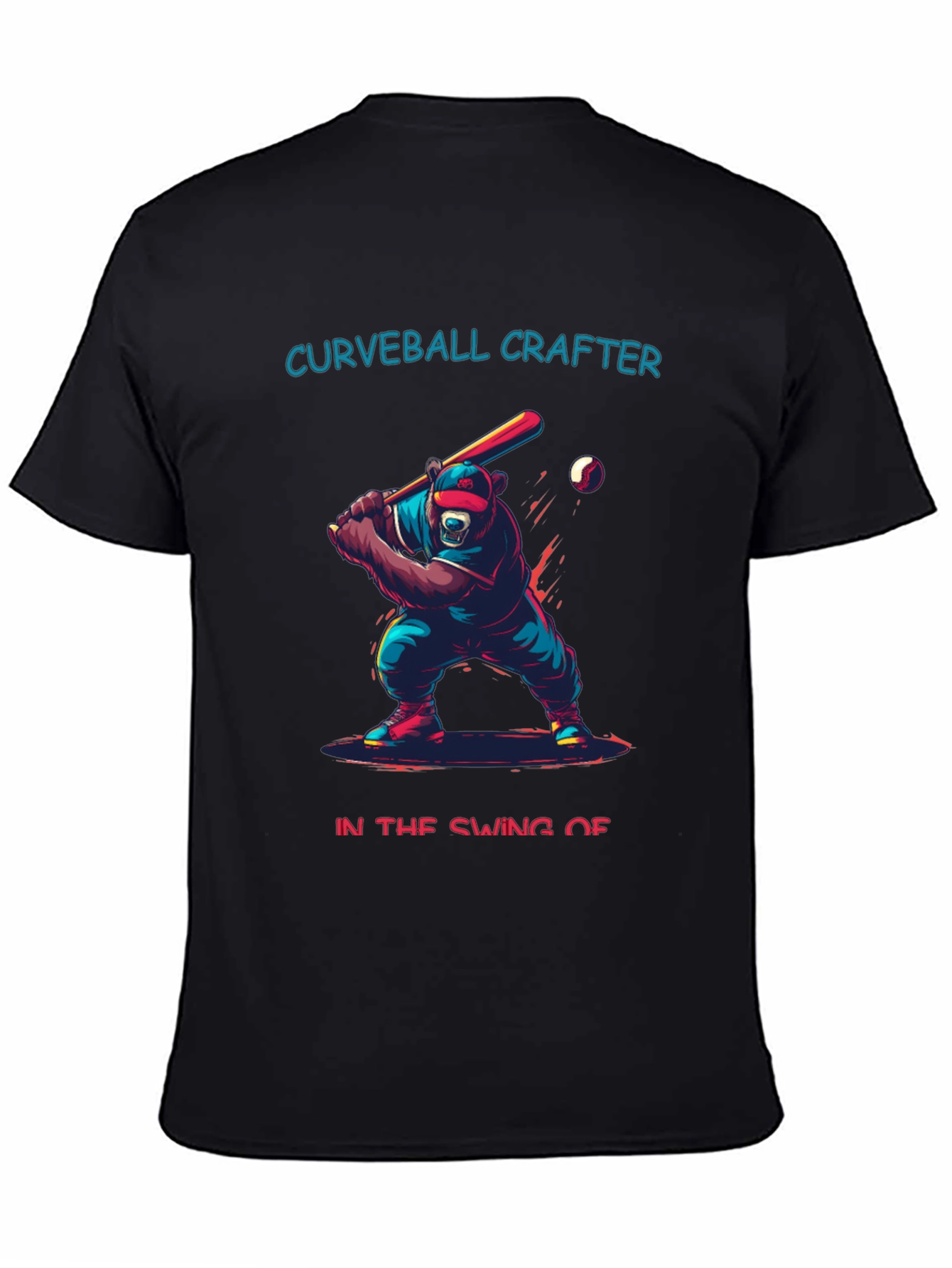 Curveball Crafter Baseball Bear T-Shirt