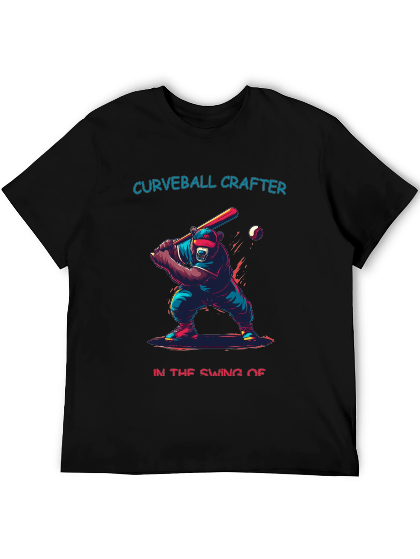 Curveball Crafter Baseball Bear T-Shirt
