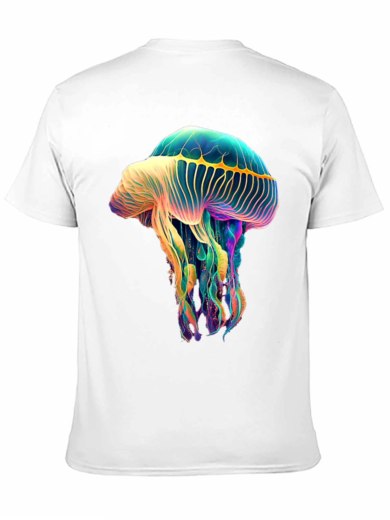 Luminous Jellyfish Graphic Tee - Unique Black T-Shirt