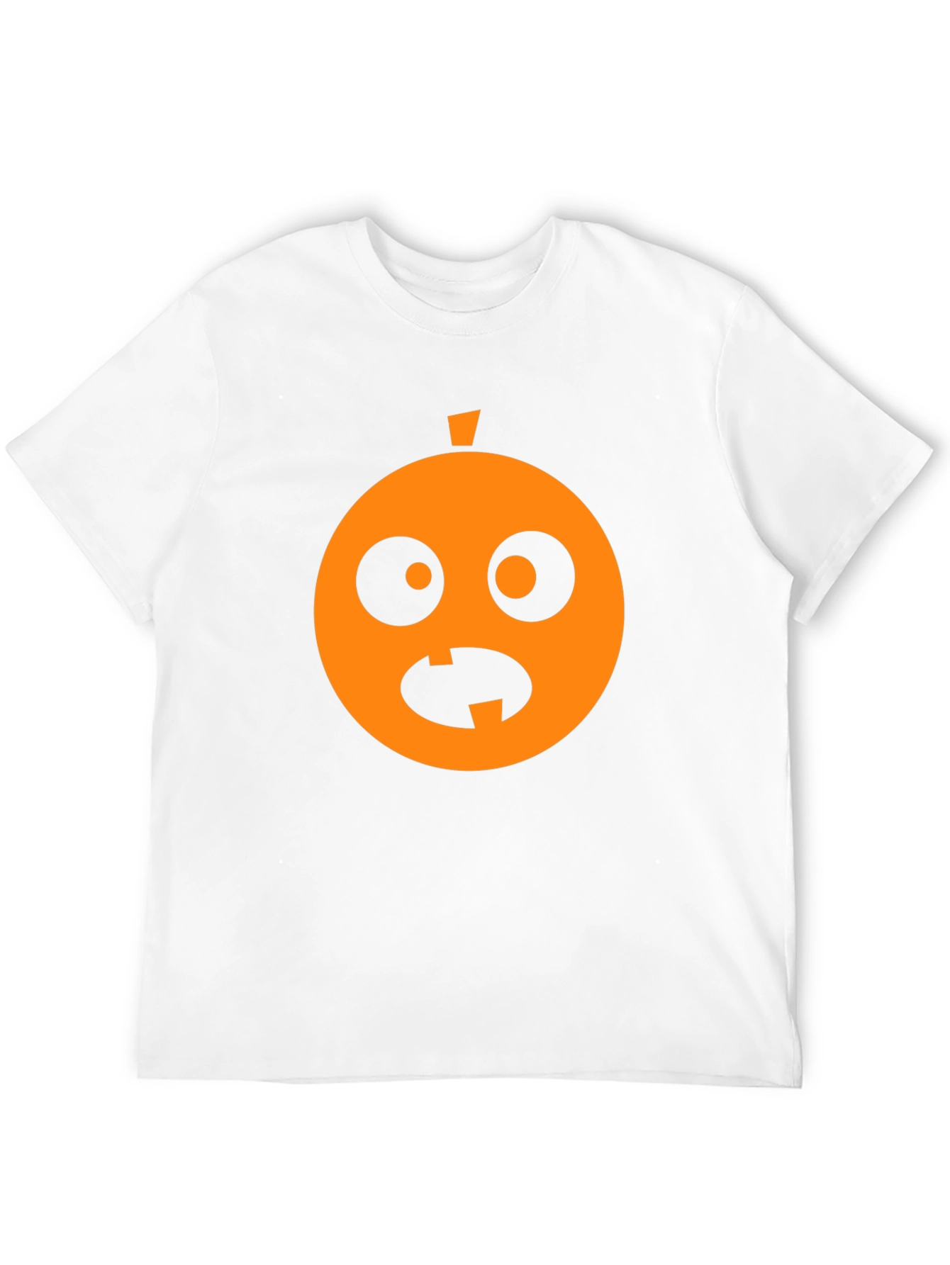 Funny Halloween Pumpkin Face Black T-Shirt