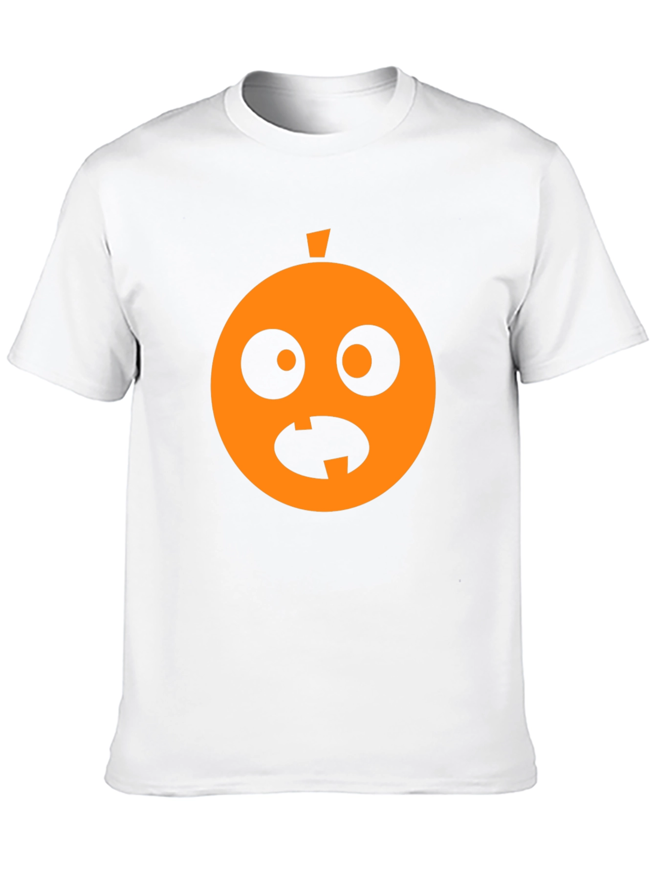 Funny Halloween Pumpkin Face Black T-Shirt