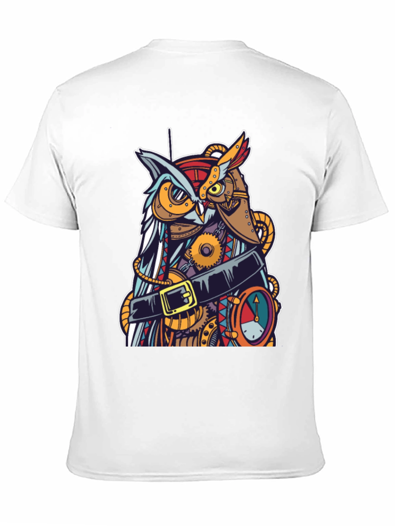 Steampunk Owl Graphic T-Shirt