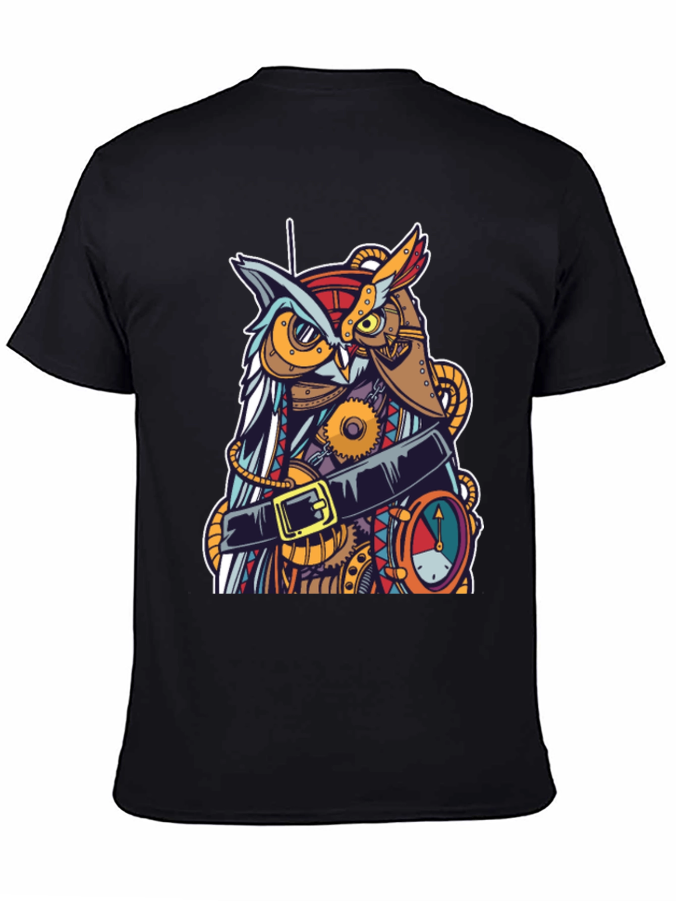 Steampunk Owl Graphic T-Shirt