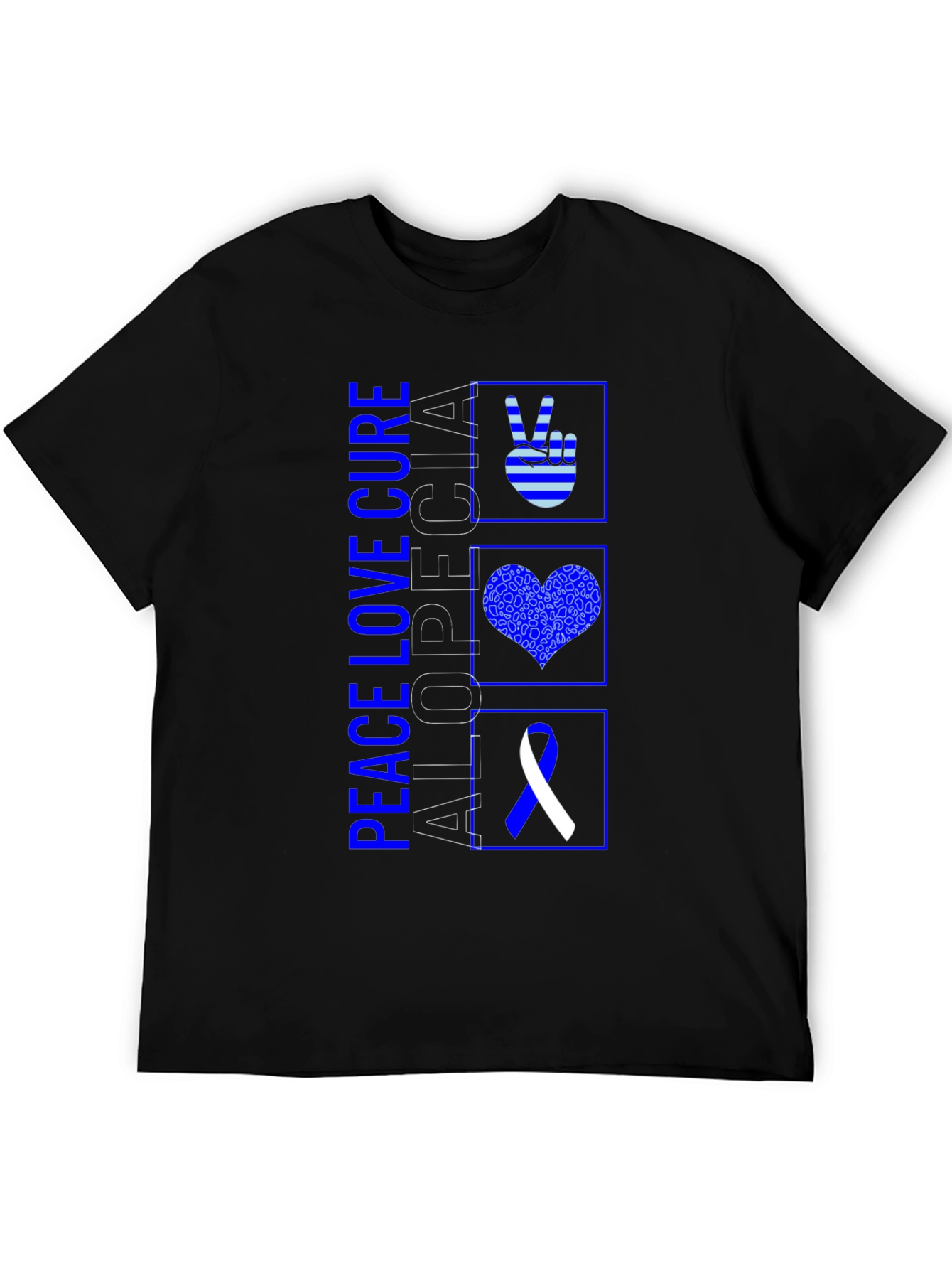 Alopecia Awareness Black Graphic Tee