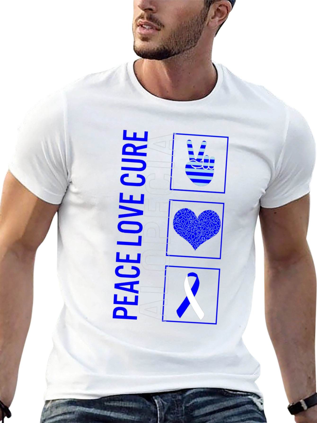 Alopecia Awareness Black Graphic Tee