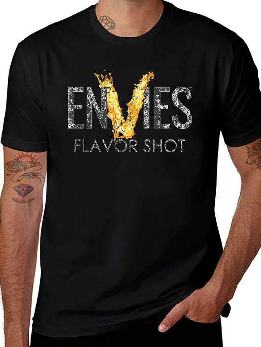 Envies Flavor Shot Graphic Tee - Stylish Black T-Shirt