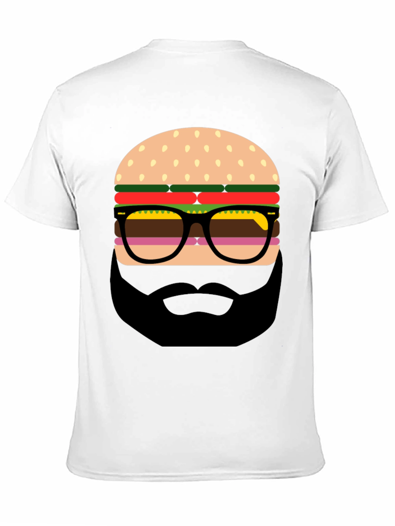 Burger Beard Graphic T-Shirt