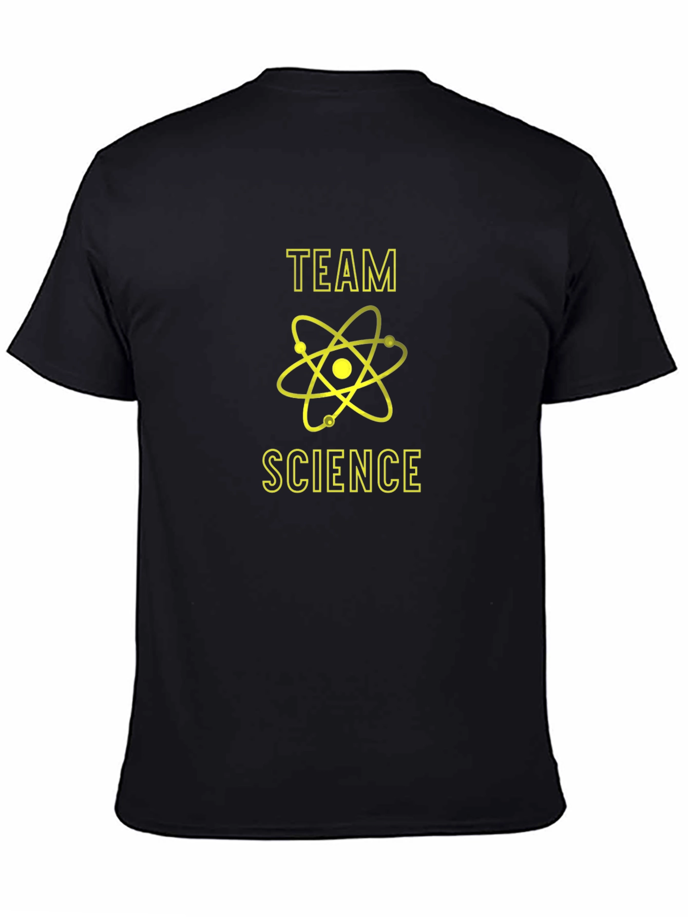 Team Science T-Shirt - Black Graphic Print