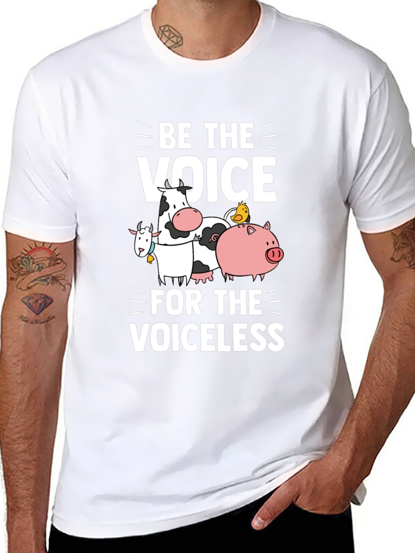 Be The Voice T-Shirt Vegan Animal Rights Tee