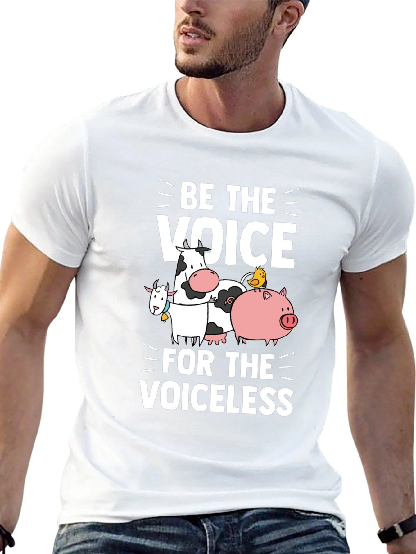 Be The Voice T-Shirt Vegan Animal Rights Tee